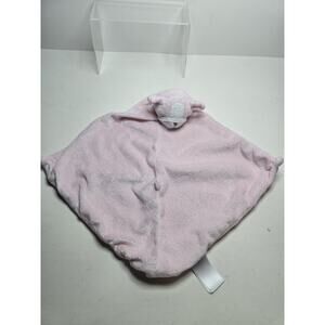 Angel Dear Bulldog Puppy Dog Pink Lovey Baby Security Blanket Plush Knot Corners